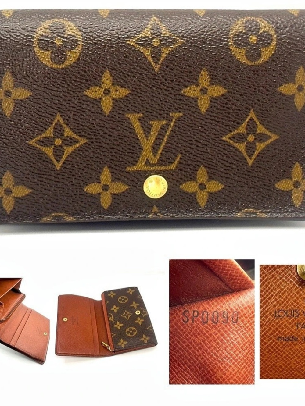 Louis Vuitton Monogram Porte Tresor International Wallet in Brown